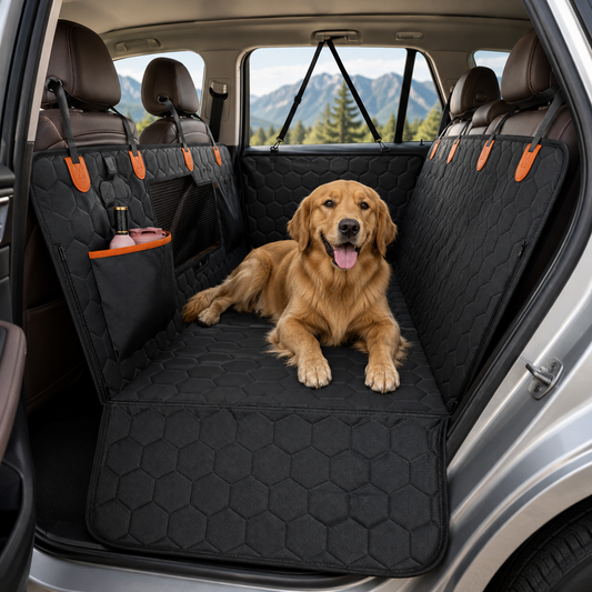 Baskine Dog Backseat Extender – Hard Bottom Car Seat Cover