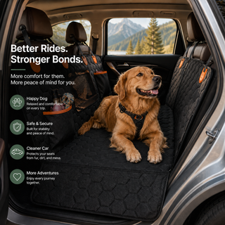 Baskine Dog Backseat Extender – Hard Bottom Car Seat Cover